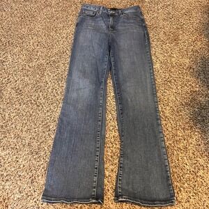 ASOS DESIGN Womens Jeans Blue Denim High Rise Flare Leg‎ Size 28/32